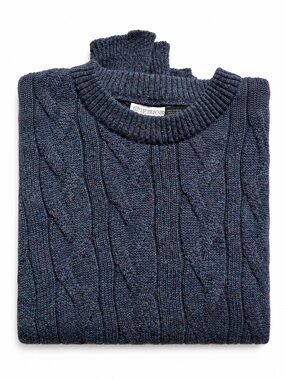 100% Alpaca Knit J.P. Tilford Harry Rosen Rainbow Fleck/Donegal Sweater Mens XL